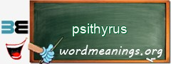 WordMeaning blackboard for psithyrus